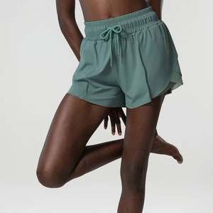 Layered 2-in-1 Fitness Shorts