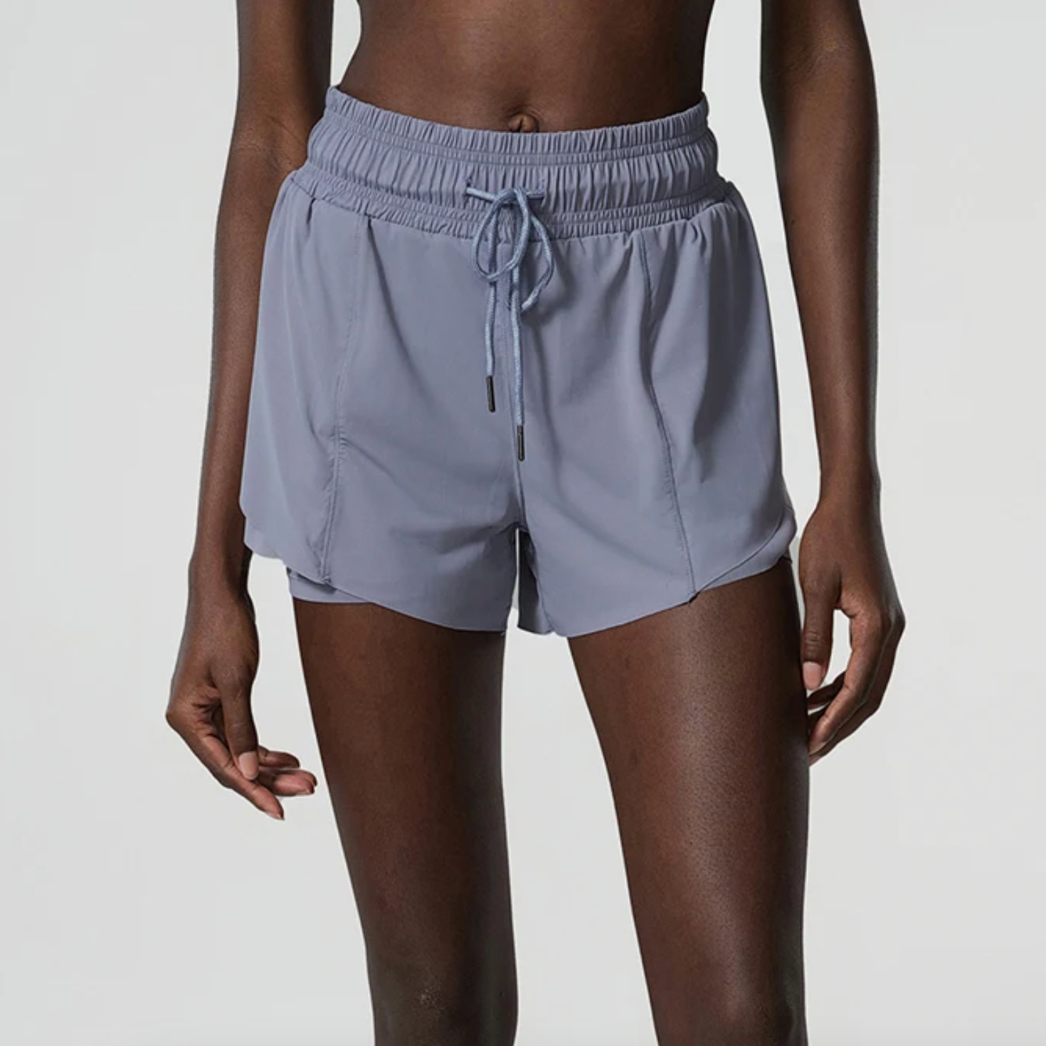 Layered 2-in-1 Fitness Shorts