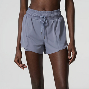 Layered 2-in-1 Fitness Shorts