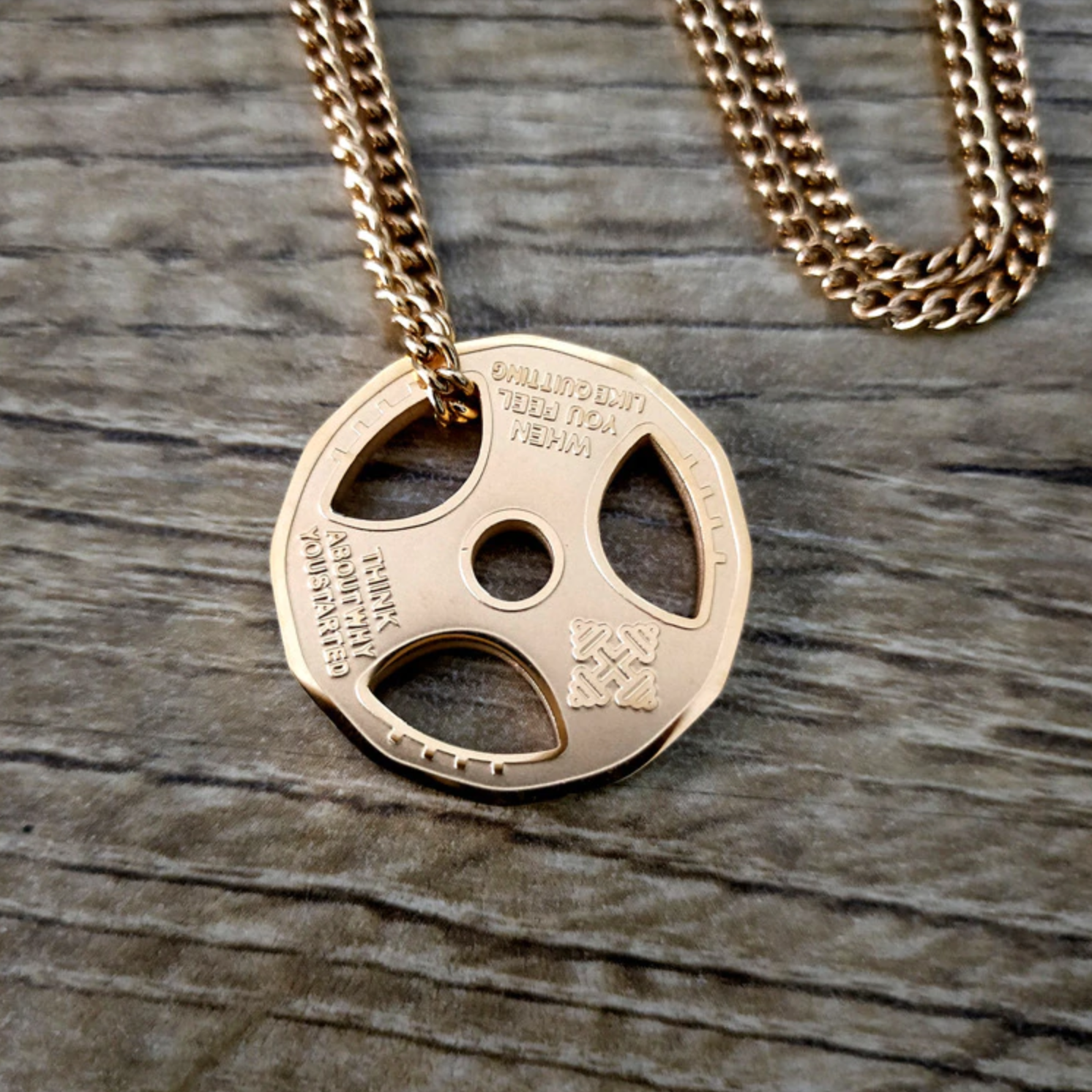 Lifter's Plate Necklace