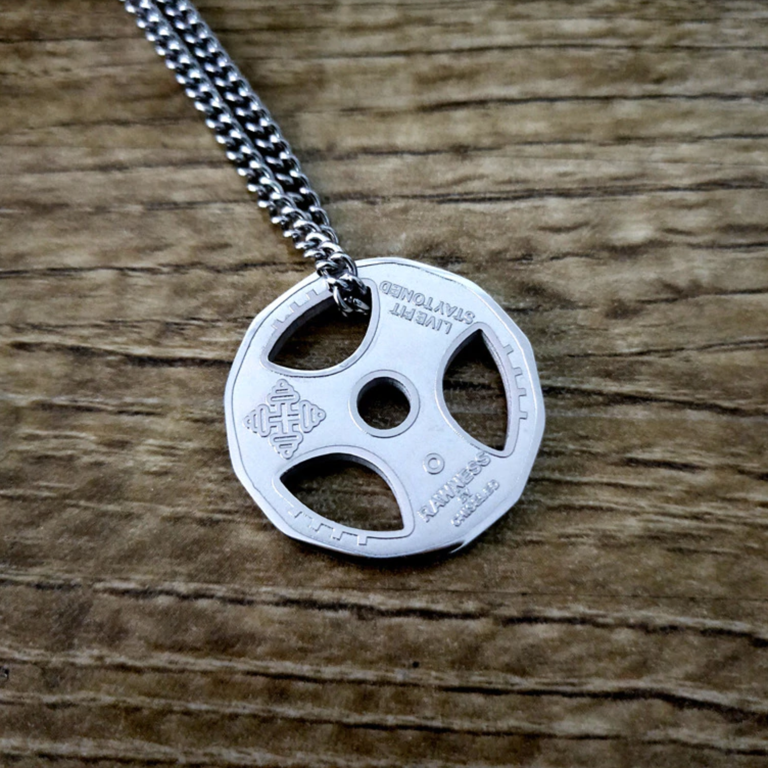 Lifter's Plate Necklace